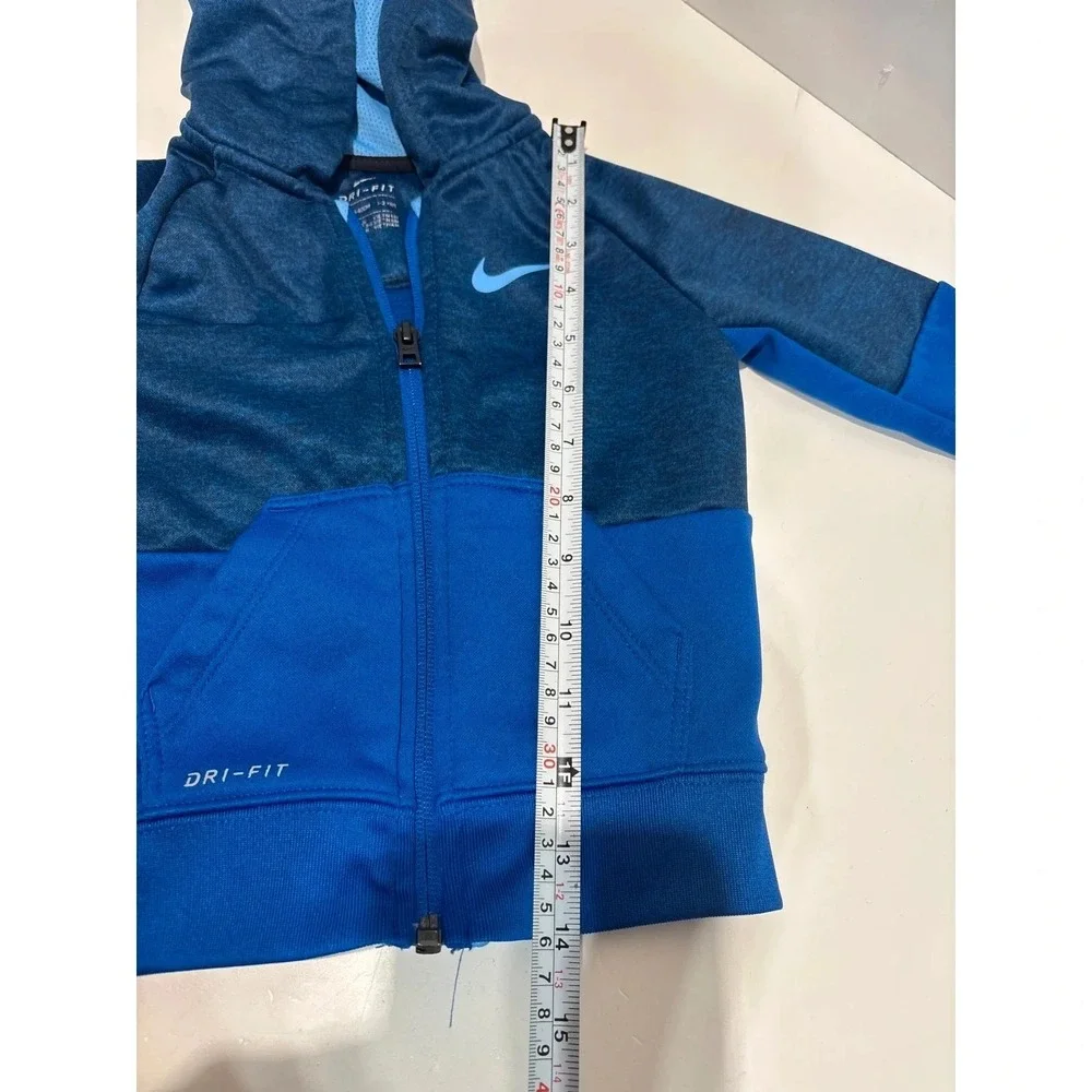 Boys Blue Nike Sweatshirt hoodie dry-fit 1-2 years